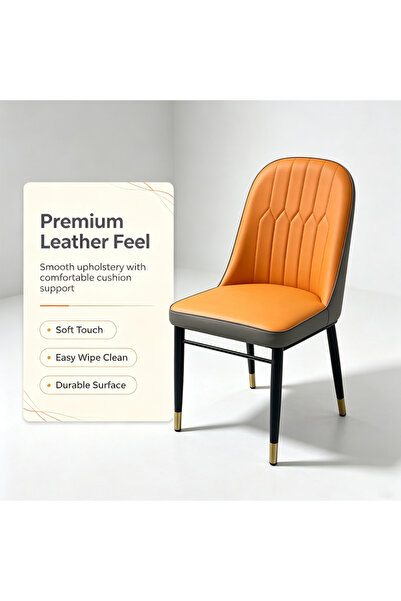 HayaBazaar Modern Dining Chair,High Back with Soft Seat,for Kitchen, Dining R...