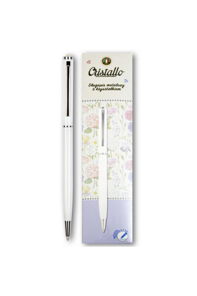 Penmate Pixuri Cristallo Swarovski alb 0,7mm metalic