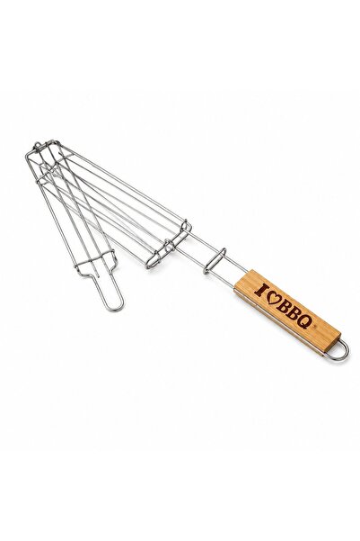 Flippy Gratar pentru carnati, Flippy, din metal, pentru BBQ, Argintiu