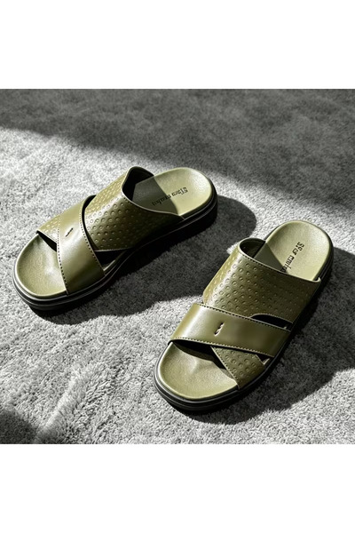 Bleco Luxurious embossed men's sandals, suitable for indoor and outdoor wear ...
