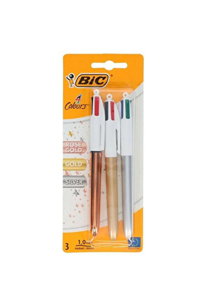 Bic Set 3 pixuri 4 Colors Shine multicolor