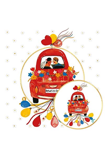 HENRY Felicitare de nunta Henry, karnet patrat 15x15 cm cu plic, detaliu auri...
