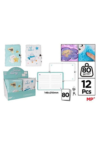 OEM Jurnal cu lacat MP Main Paper plus multicolor 21.3x16.1cm