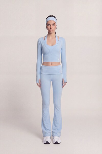 HOLLY LOLLY Tied Crop Cut Ellen Bolero Blue