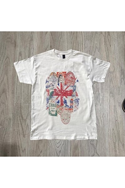 Grafftee Clothing تي شيرت كبير الحجم مطبوع للجنسين من المملكة المتحدة