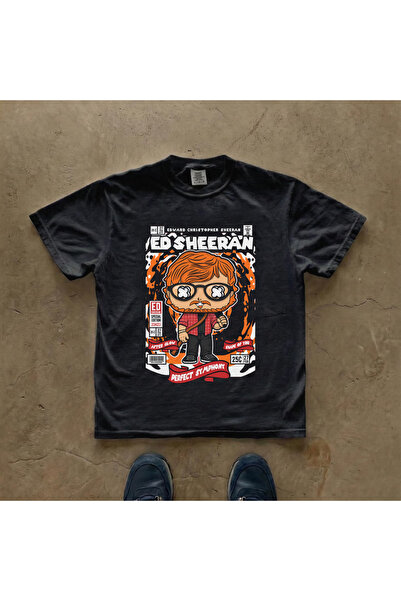 Grafftee Clothing Μπλουζάκι Ed Sheeran με στάμπα, unisex, oversized