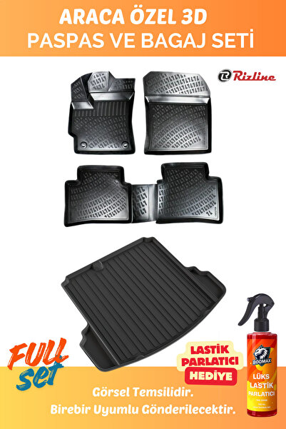 Rizline Chevrolet Captiva 2006-2018 Araca Özel Full Set Paspas SETİ VE Bagaj ...