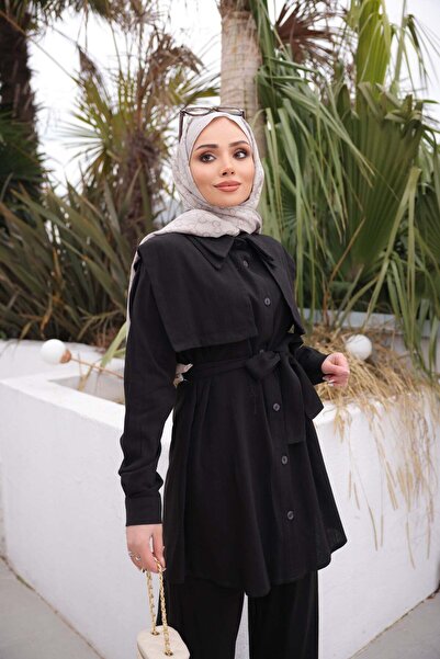 Bwest Linen Suit - Black