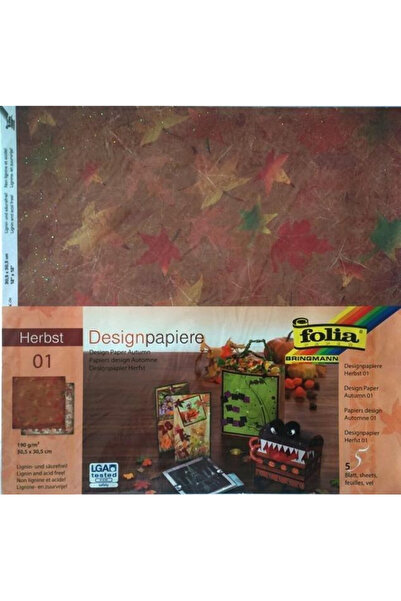 Galeria Hobby Hartie scrapbook Jesien multicolor 30,5x30,5cm set 5 foi