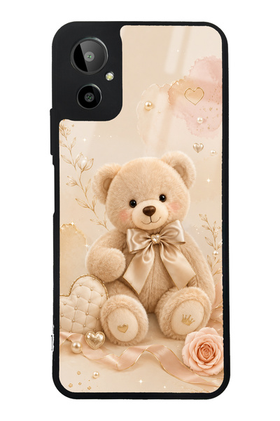 Spoyi حافظة هاتف لامعة بتصميم Gm 23 SE Pearl Teddy