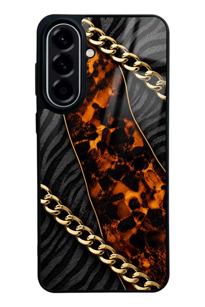Spoyi Samsung A57 Golden Eclipse Design Glossy Phone Case
