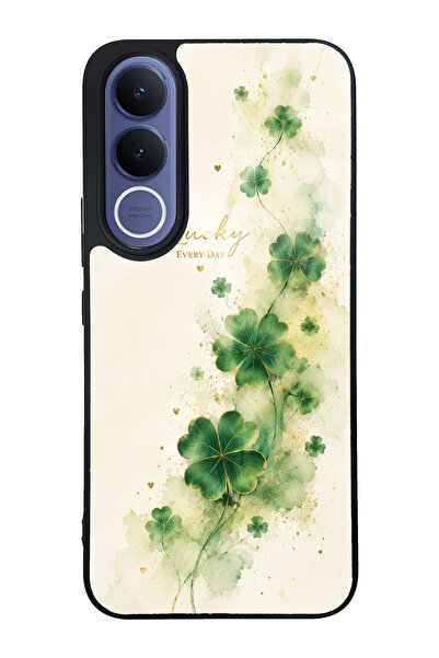 Spoyi Vivo V70 FE Lucky Clover Whisper Tasarımlı Glossy Telefon Kılıfı