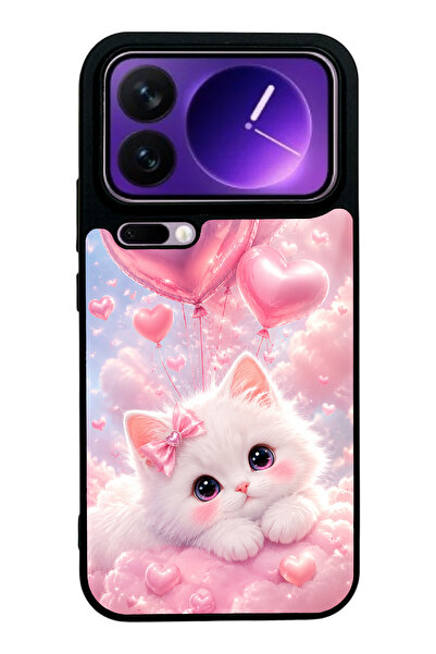 Spoyi Xiaomi 17 Pro Max Cupid Cloud Kitty Tasarımlı Glossy Telefon Kılıfı