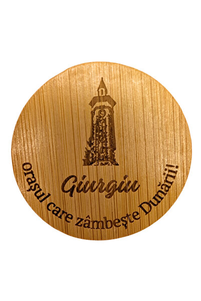 Danube souvenirs Magnet desfăcător de capace din lemn – Turnul cu Ceas, Giurgiu