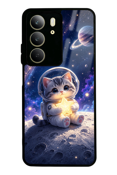 Spoyi Realme C75 Starlight Space Kitty Design Glossy Phone Case