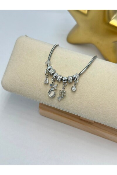 BYYEŞO Angel and Charm Steel Bracelet