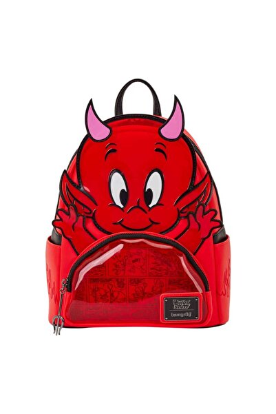 Loungefly Rucsac cu fantome, Poliester, Rosu, 23x27x11 cm