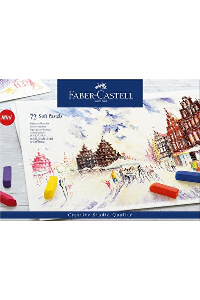 OEM Cutie Creioane Pastel Soft Mini 72 culori Faber-Castell