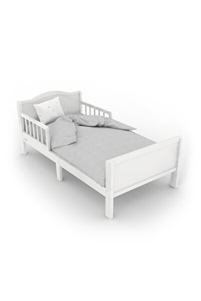 Moon Wooden Toddler Bed(143 x 73 x 60) -White