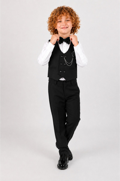 UmBaby Boy's Vest Suit with Bow Tie for Wedding, Circumcision, Groom's Outfit...