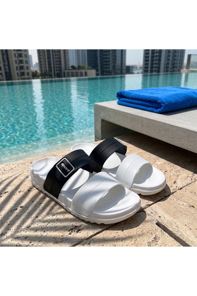 Fuzhoulanyang Men’s Summer Slippers, Lightweight Breathable Sandals, Comforta...