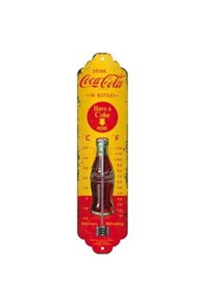 Nostalgic Art Nostalgic-Art Coca-Cola - In Bottles Yellow Retro Termometre, 6...