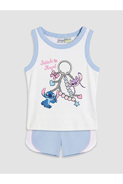 LC Waikiki Popular Cartoon Hero Themed and Angel Licensed Girls' Shorts T-Shi...