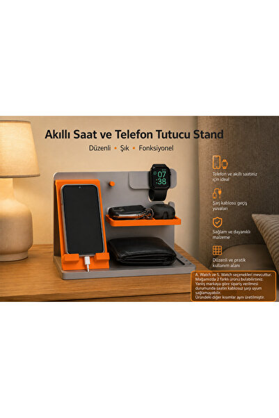 Memania Co Smartwatch and Phone Holder Stand / a Watch Compatible