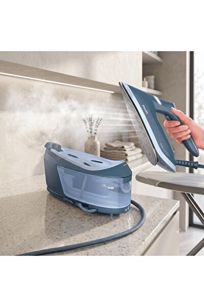 Philips PerfectCare Mavi Kazanlı Ütü | Kıyafet Ayırmadan Ütüleyin, 8 Bar, 240...