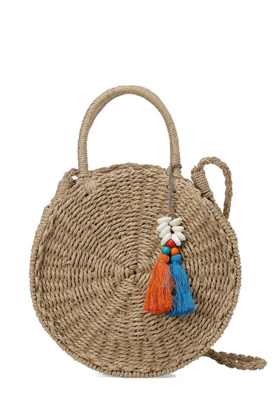 Butigo Handbag Women's Sand Hasir Alacati El