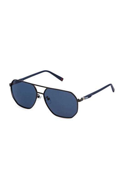 FILA Men's Geometric Sunglasses, 60 mm, Gun Metal, SFI892-627Y-60