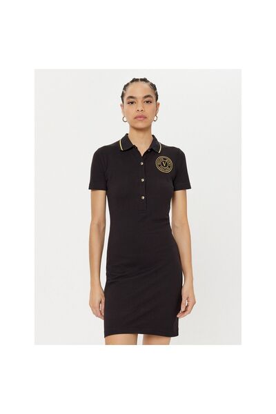 VERSACE JEANS COUTURE Γυναικείο Καθημερινό Φόρεμα 78HAOT01 CJ01T Μαύρο