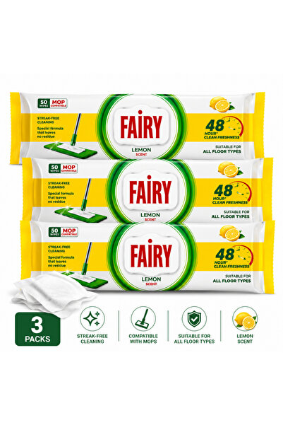Fairy Резервни кърпички за моп, 150 броя, за всички видове подове