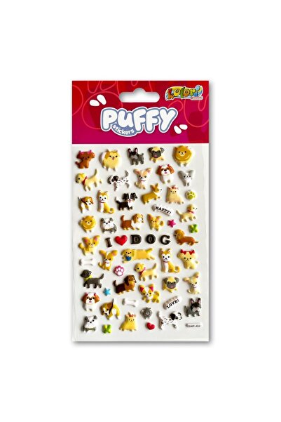 Penmate Abtibilduri/stickere puffy Love Dog, cu efect 3D, autoadezive, Multic...