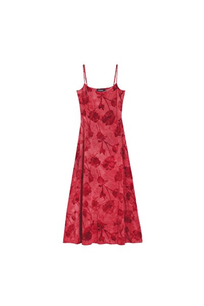 Desigual Rochie de vară pentru femei 26SWVK01 Roșu