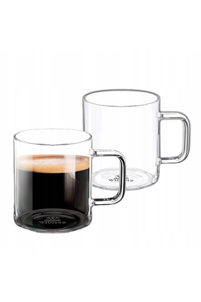 WILMAX ENGLAND Set 2 căni termo sticlă, 250 ml, Thermoglass Wilmax