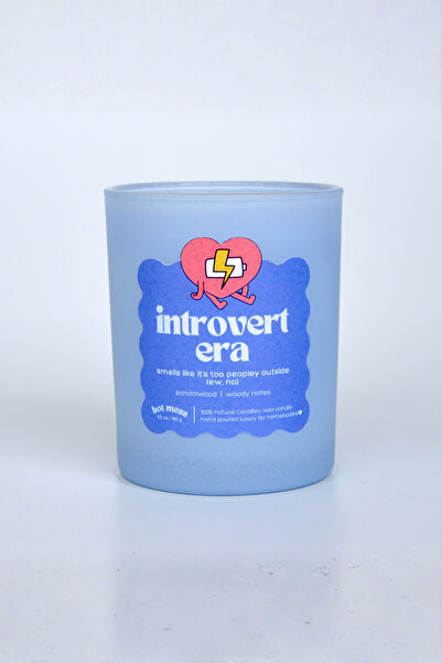 Introvert Era CocoSoy Mum | Sandal Ağacı & Portakal Kokulu (Hindistan Cevizi & Soya Mumu)
