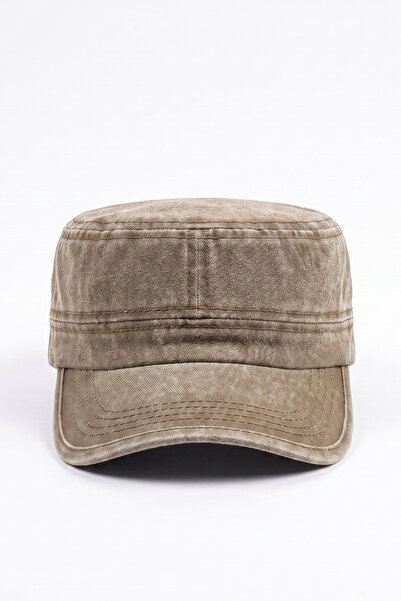 Mollycrush Premium Vintage Castro Hat |   Beige Unisex Daily Washable Cap Model