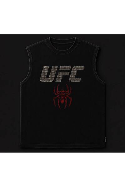 technomonkey Black Men's Cotton Training Athlete's Tank Top Oversize Spider S...