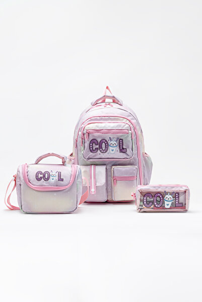 WANDER BAG Cool Patterned 3-Piece Primary School School Bag Set – Backpack + ...