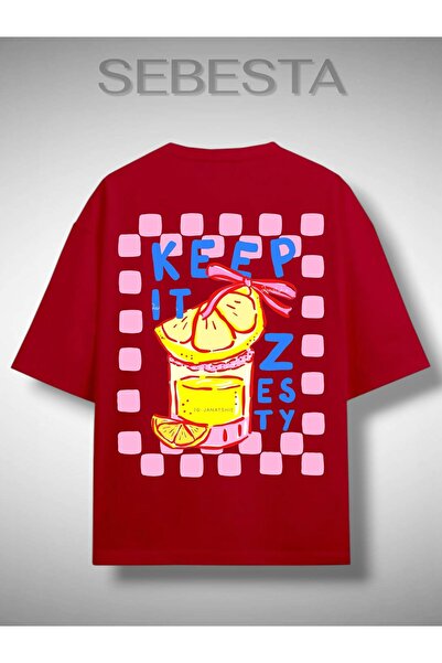 Sebesta Fashion Keep It Printed Premium Oversize T-Shirt
