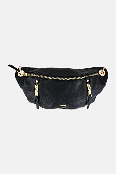 DeeZee Women Brand Logo Fanny Pack, Black