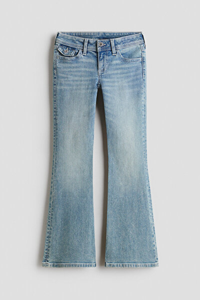 H&M Flared Leg Low Jeans İşleme Detaylı