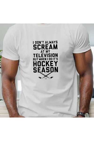 NOURAM تي شيرت رجالي بأكمام قصيرة لفصل الصيف من I Don't Always Scream.