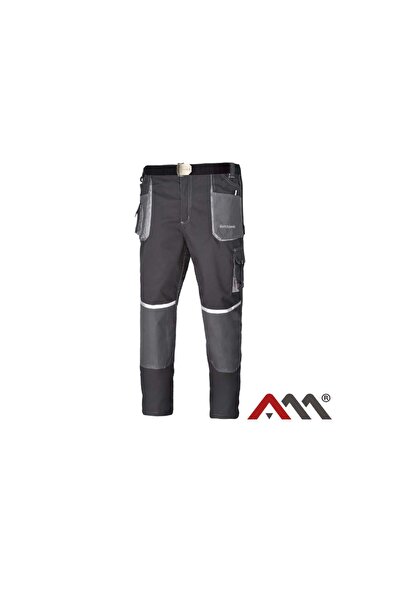 Artmaster Pantaloni de lucru Euroclassic cu talie înaltă, gri, mărimea 52, Ar...