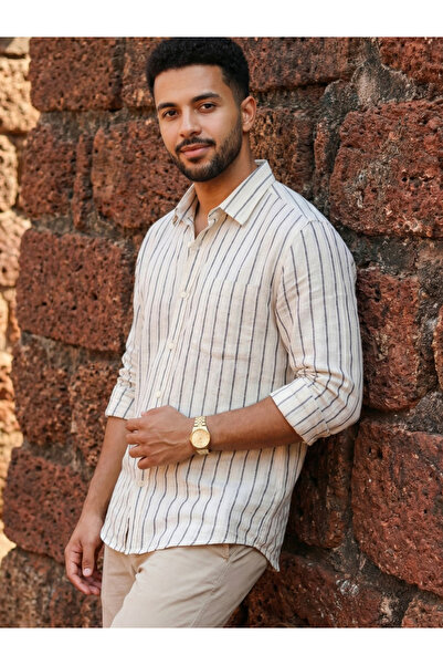 TRULOOM By Styli Men Comfort Striped Casual Shirt