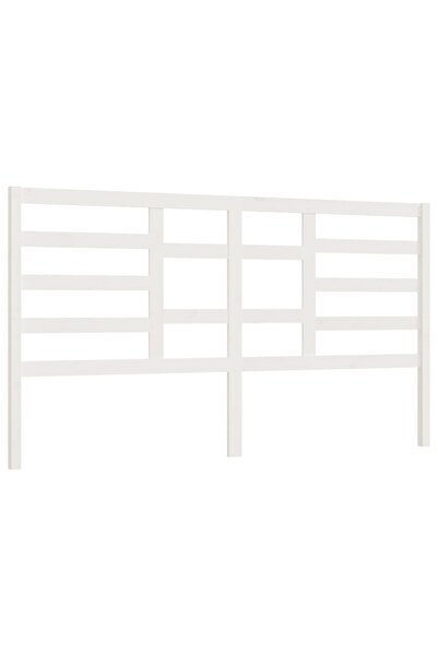 vidaxl Tăblie de pat, alb, 186x4x104 cm, lemn masiv de pin