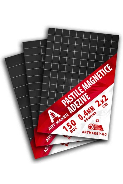 Art Maker Adhesive magnetic tablets, 0.4mm thick, size 2×5 cm