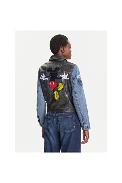 Desigual Geacă de blugi pentru femei 25WWED16 Albastru