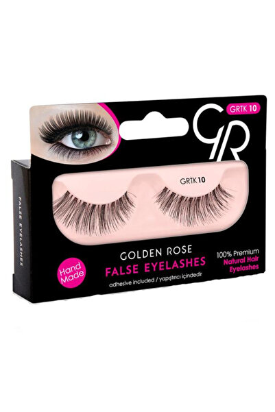 Golden Rose Gene False Banda din Par 10 cu Mini Adeziv Inclus